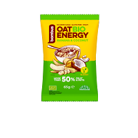 BOMBUS Oat energy banana & coconut ovsená kaša 65 g BIO