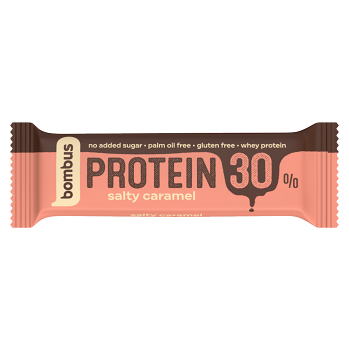 BOMBUS Protein 30% slaný karamel 50 g (Tyčinky) - Proteinové, Sladké