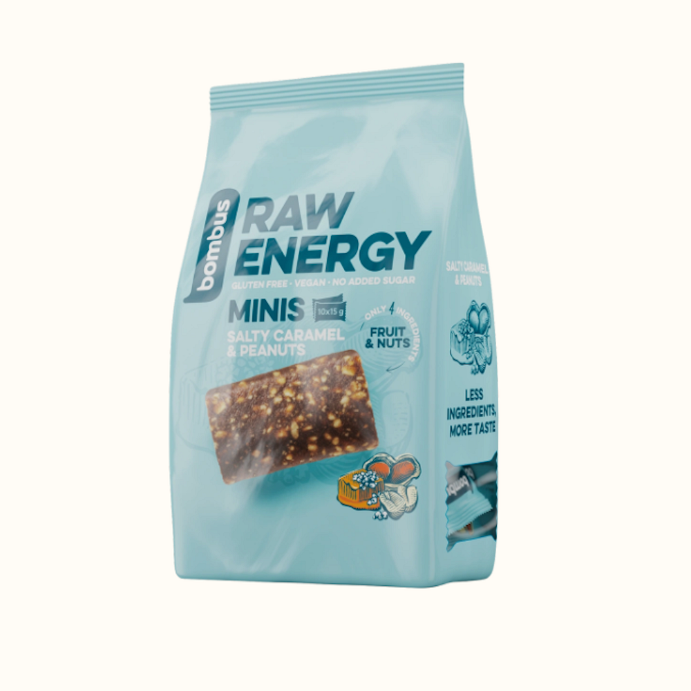 Bombus Raw Energy Minis ovocná tyčinka mini 10x15 g