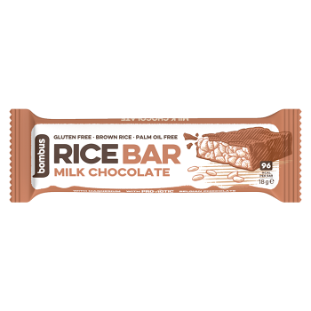 BOMBUS Rice bar mliečna čokoláda 18 g