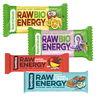 BOMBUS Raw energetické tyčinky