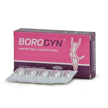 BOROGYN Vaginálne čapíky 10x2g