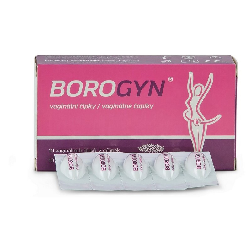 BOROGYN Vaginálne čapíky 10x2g kúpite na Mojalekaren.sk