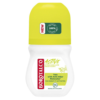 BOROTALCO Active Citrus and Lime Fresh roll-on dezodorant 50 ml (Roll-on dezodoranty)