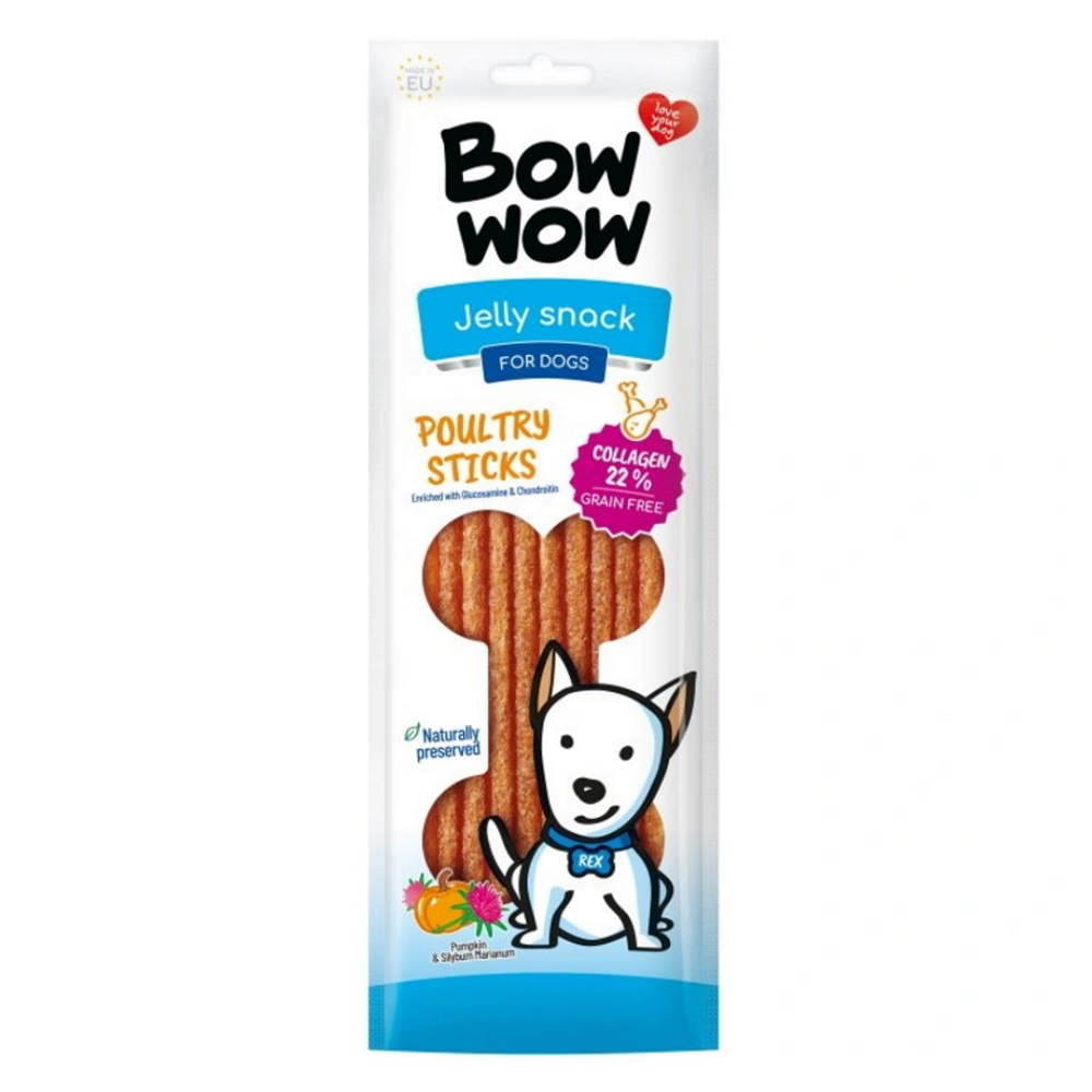 E-shop BOW WOW Jelly snack Hydinové tyčinky maškrty pre psov 10 ks