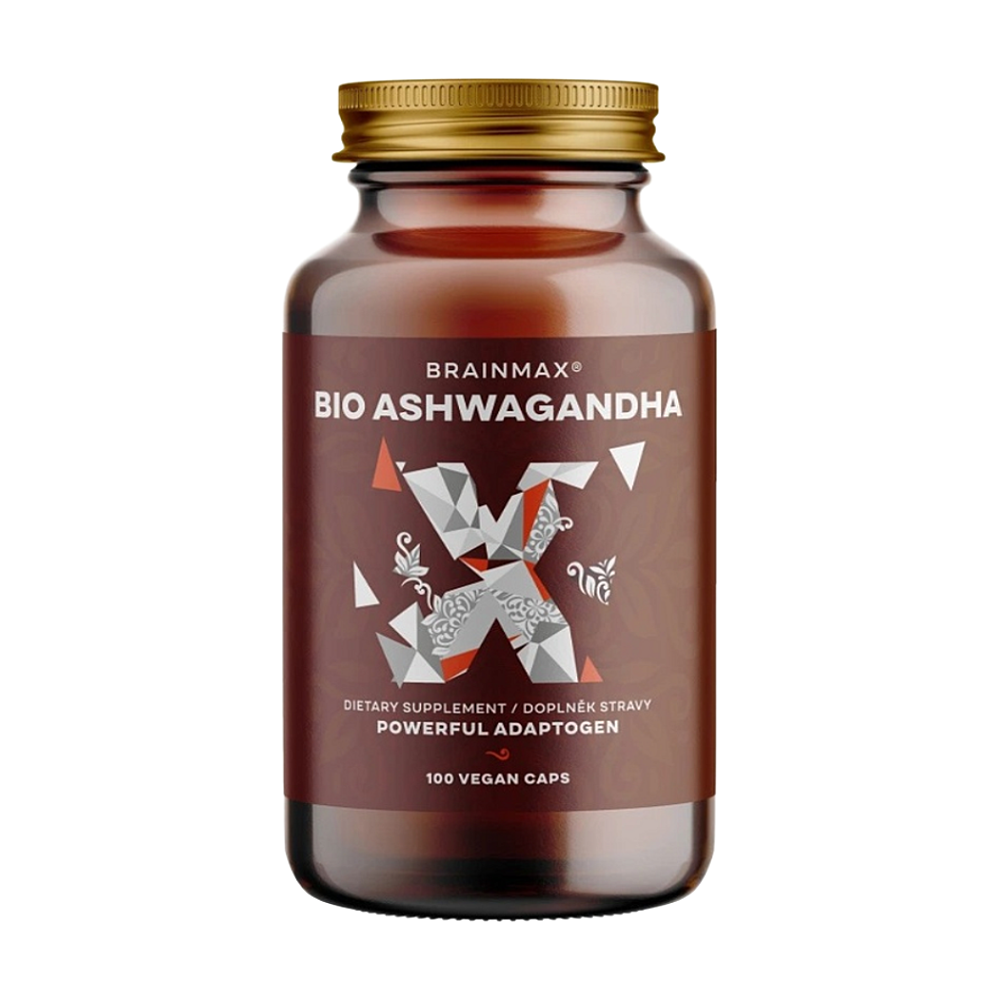 BRAINMAX BIO Ashwagandha (ašvaganda) 560 mg 100 rastlinných kapsúl