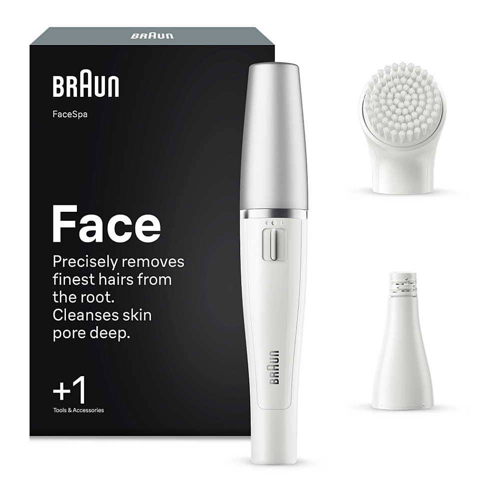 BRAUN Face 810 epilátor a čistiaca kefka na tvár biela