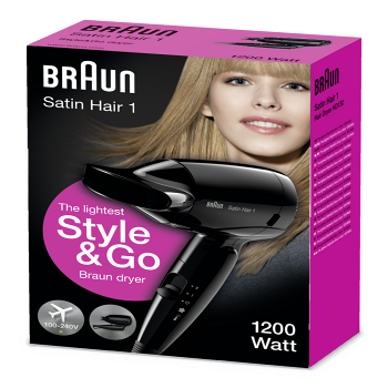 BRAUN Satin Hair 1 - HD 130 To Go sušič na vlasy