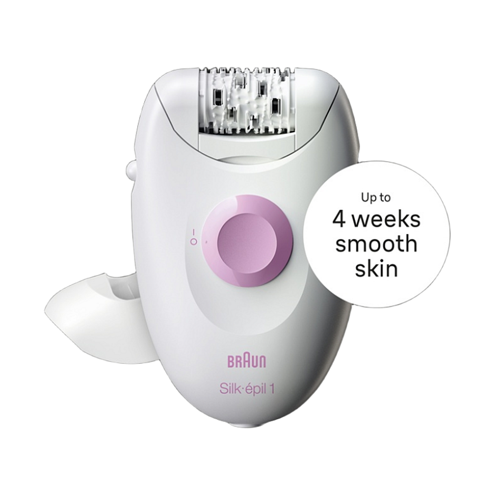 BRAUN Silk-épil 1 elektrický epilátor 1-010 biela/ružová
