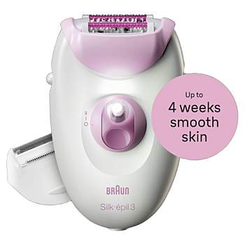BRAUN Silk·épil 3 3-031 epilátor s káblom na odstraňovanie chĺpkov (Depilátory, epilátory) - Elektrické, Do zásuvky