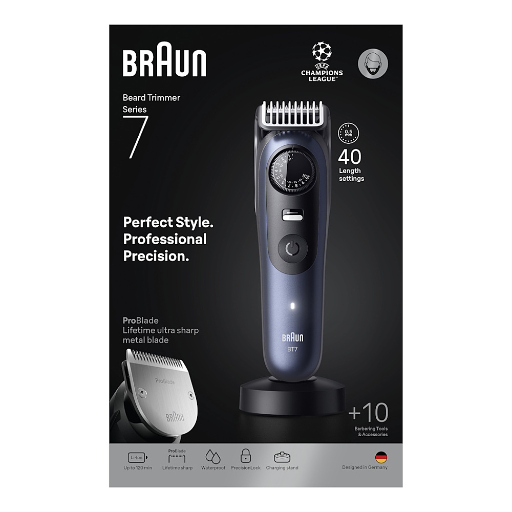 BRAUN Zastrihávač fúzov Series 7, BT7540, modrý kúpite na Mojalekaren.sk