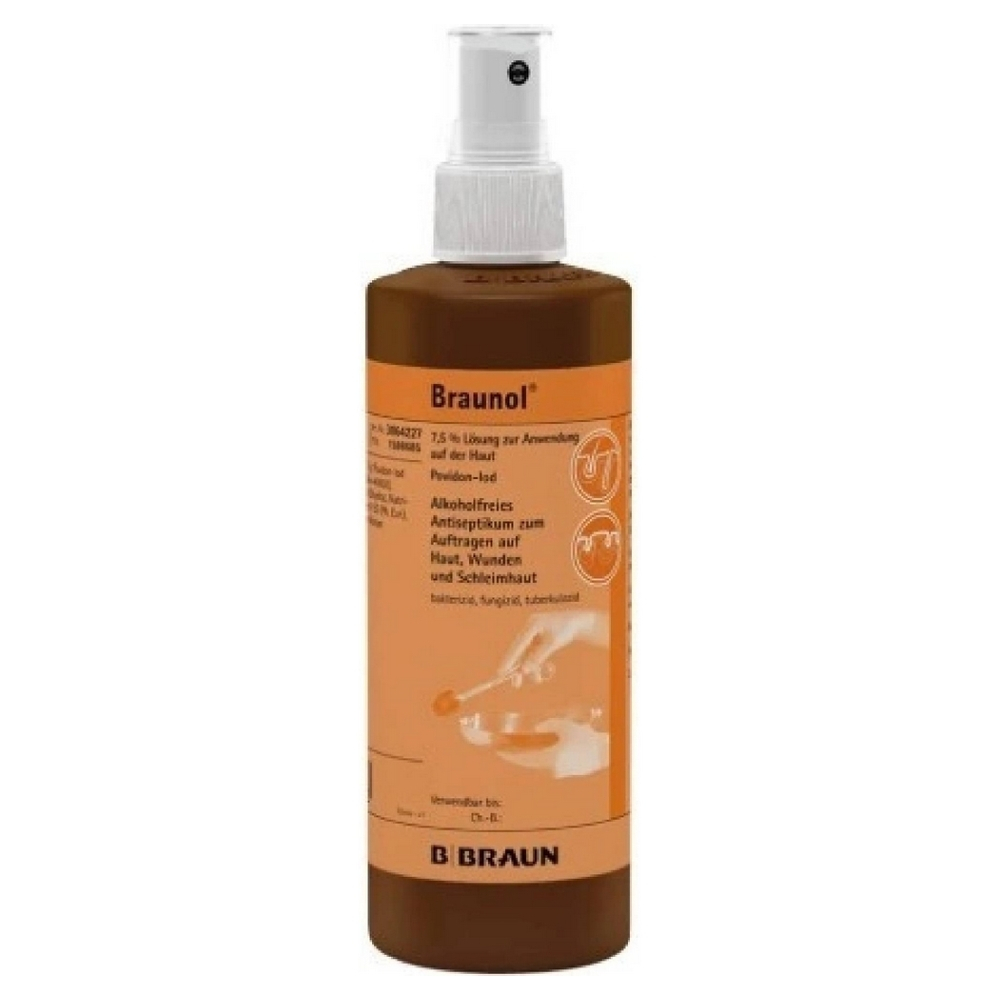 BRAUNOL dermálny roztok, spray 250 ml