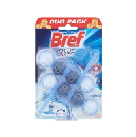BREF Blue Aktiv Chlorine tuhý WC blok 2x 50 g