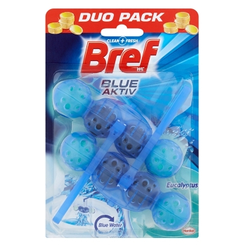 BREF Blue Aktiv Eucalyptus tuhý WC blok 2x 50 g