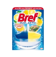 BREF Duo-Aktiv Mediterranean Lemon tekutý WC blok náhradná náplň 50 ml