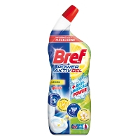 BREF Power Aktív gél WC čistič Lemon 700 ml