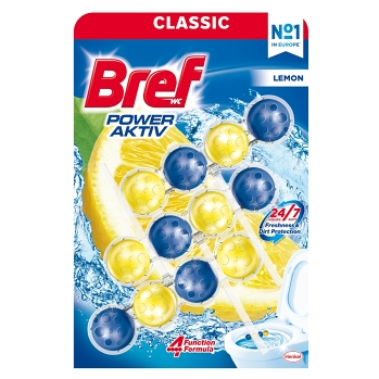 BREF Power Aktiv Lemon 3x50 g (WC bloky)