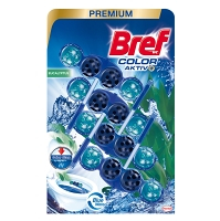 BREF Color Aktív Tuhý WC blok Eucalyptus 4 x 50 g
