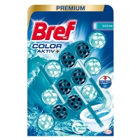 BREF Color Aktív Tuhý WC blok Eucalyptus 3 x 50 g