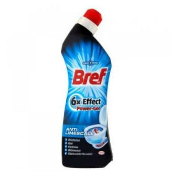BREF 6x Effect Power Gel Anti Limescale čistič 750 ml