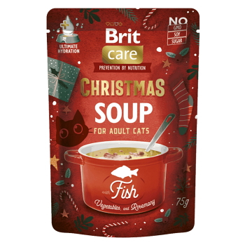 BRIT Care Christmas Fish Soup vianočná polievka pre mačky 75 g (Vývary a polievky pre mačky)