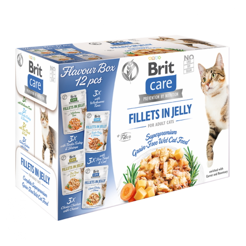 BRIT Care Fillets in Jelly Flavour kapsičky so želé pre mačky 12 x 85 g