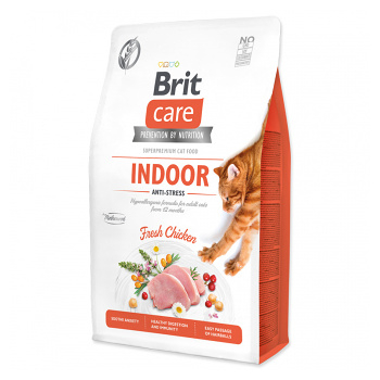 BRIT Care Cat Indoor Anti-stress granule pre mačky od 12. mesiacov 1 ks, Hmotnosť balenia: 2 kg