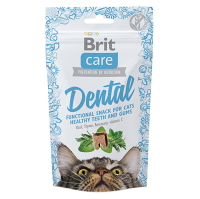 BRIT Care Snack Dental z morčacieho mäsa pre mačky 50 g