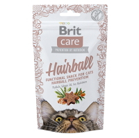 BRIT Care Snack Hairball s kačacím mäsom pre mačky 50 g