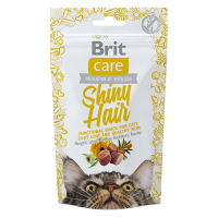 BRIT Care Snack Shiny Hair s lososom pre mačky 50 g