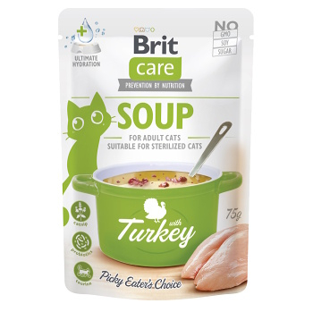 BRIT Care Cat Soup with Turkey vývar pre mačky 75 g (Vývary a polievky pre mačky)