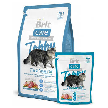 BRIT Care pre mačky Tobby I´m a large cat 2 kg