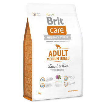 BRIT Care Adult Medium Breed Lamb & Rice granule pre psov 1 ks, Hmotnosť balenia: 3 kg