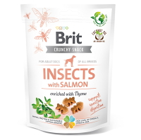 BRIT Care Crunchy Snack Insects with Salmon maškrty pre psov 200 g