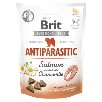 BRIT Care Functional Snack Antiparasit Salmon s lososom a harmančekom pre psov 150 g