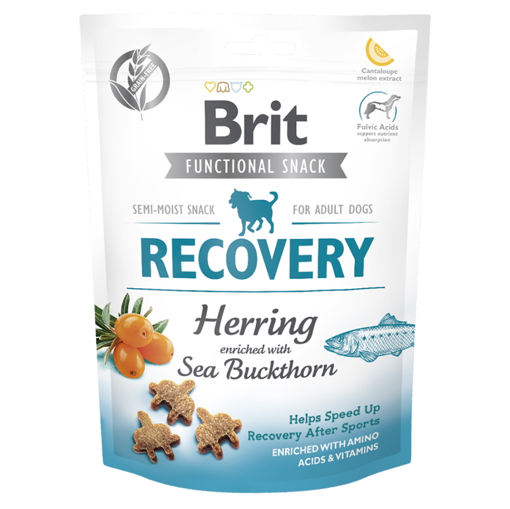 BRIT Care Dog Functional Snack Recovery Herring sleď s rakytníkom pre psov 150 g