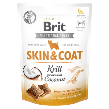 BRIT Care Functional Snack Skin&Coat Krill s kokosom pre psov 150 g