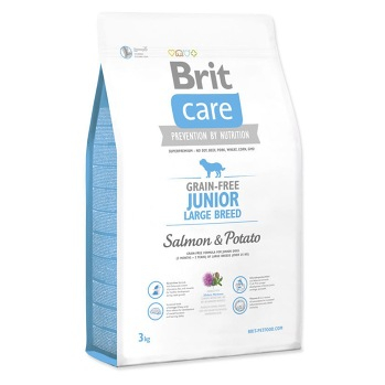 BRIT Care Grain-free Junior Large Breed Salmon & Potato granule pre psov 1 ks, Hmotnosť balenia: 12 kg