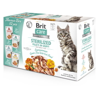 BRIT Care Fillets in Gravy Sterilized Flavour Box pre mačky 12 x 85 g