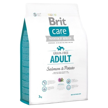 BRIT Care Grain-free Adult Salmon & Potato granule pre psov 1 ks, Hmotnosť balenia: 3 kg