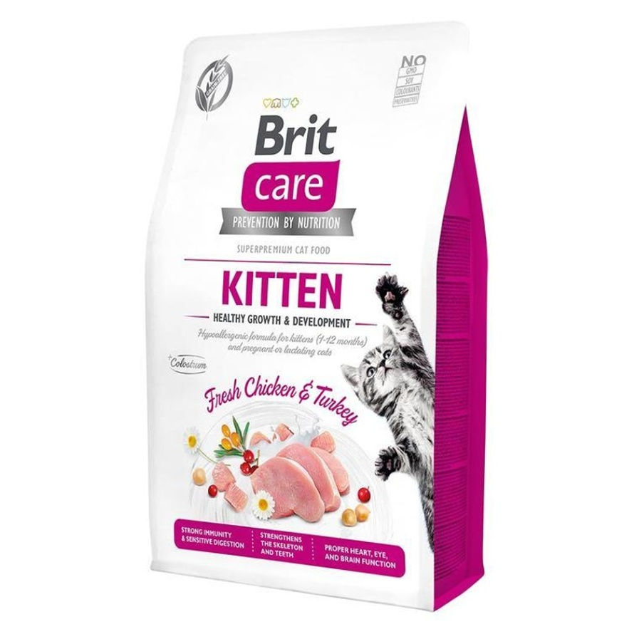 BRIT Care Kitten Healthy Growth & Development granule pre mačiatka a gravidné mačky 1 ks, Hmotnosť balenia: 2 kg kúpite na Mojalekaren.sk