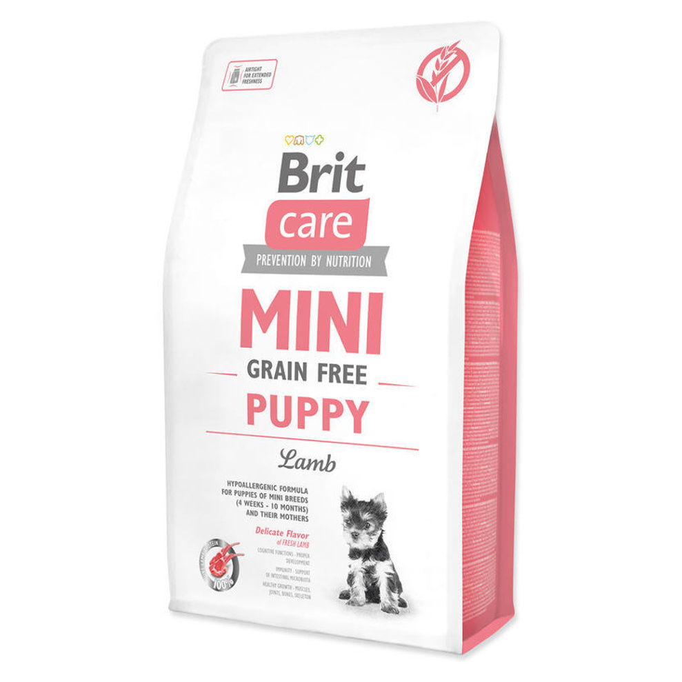 Brit Care Mini Grain Free Puppy Lamb granule pre psov, Hmotnosť balenia (g): 2 kg