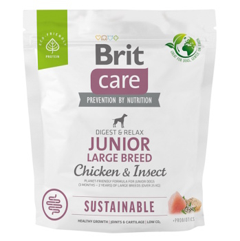 BRIT Care Sustainable Junior Large Breed granule pre psov 1 ks, Hmotnosť balenia: 1 kg