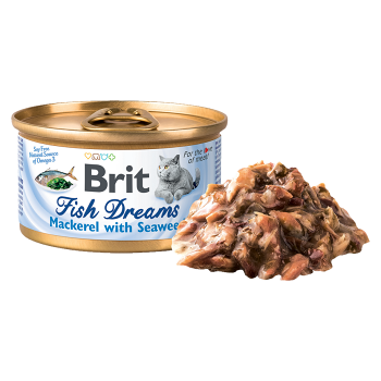 Brit Fish Dreams Mackerel & Seaweed konzerva pre mačky 80 g