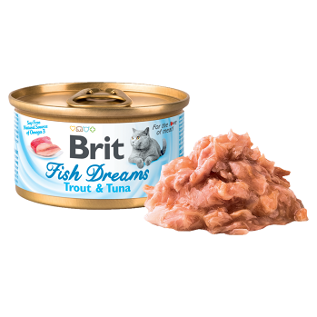 Brit Fish Dreams Trout & Tuna konzerva pre mačky 80 g