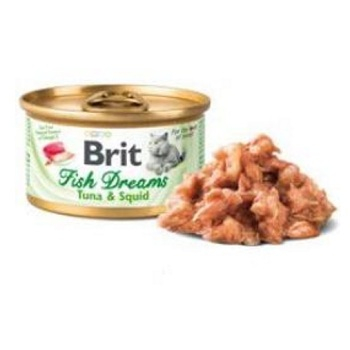 Brit Fish Dreams Tuna & Squid konzerva pre mačky 80 g