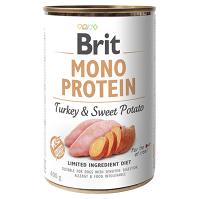 Brit MONO PROTEIN Turkey & Sweet Potato konzerva pre psov 400 g