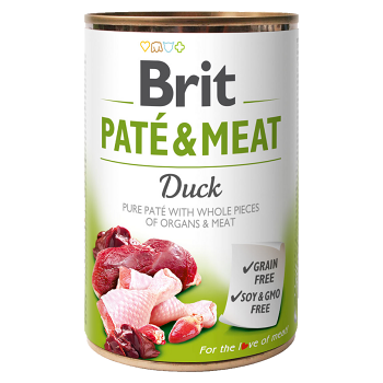 Brit PATÉ & MEAT Duck konzerva pre psov 400 g