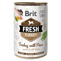 BRIT Fresh Turkey with Peas konzerva pre psov 400 g