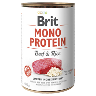 Brit MONO PROTEIN Beef & Rice konzerva pre psov 400 g